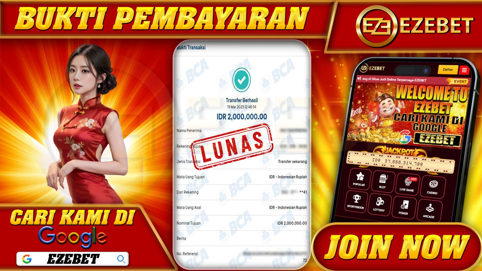 EZEBET KEMENANGAN SLOT GAMES MAHJONG WAYS Rp. 2.000.000,- LUNAS
