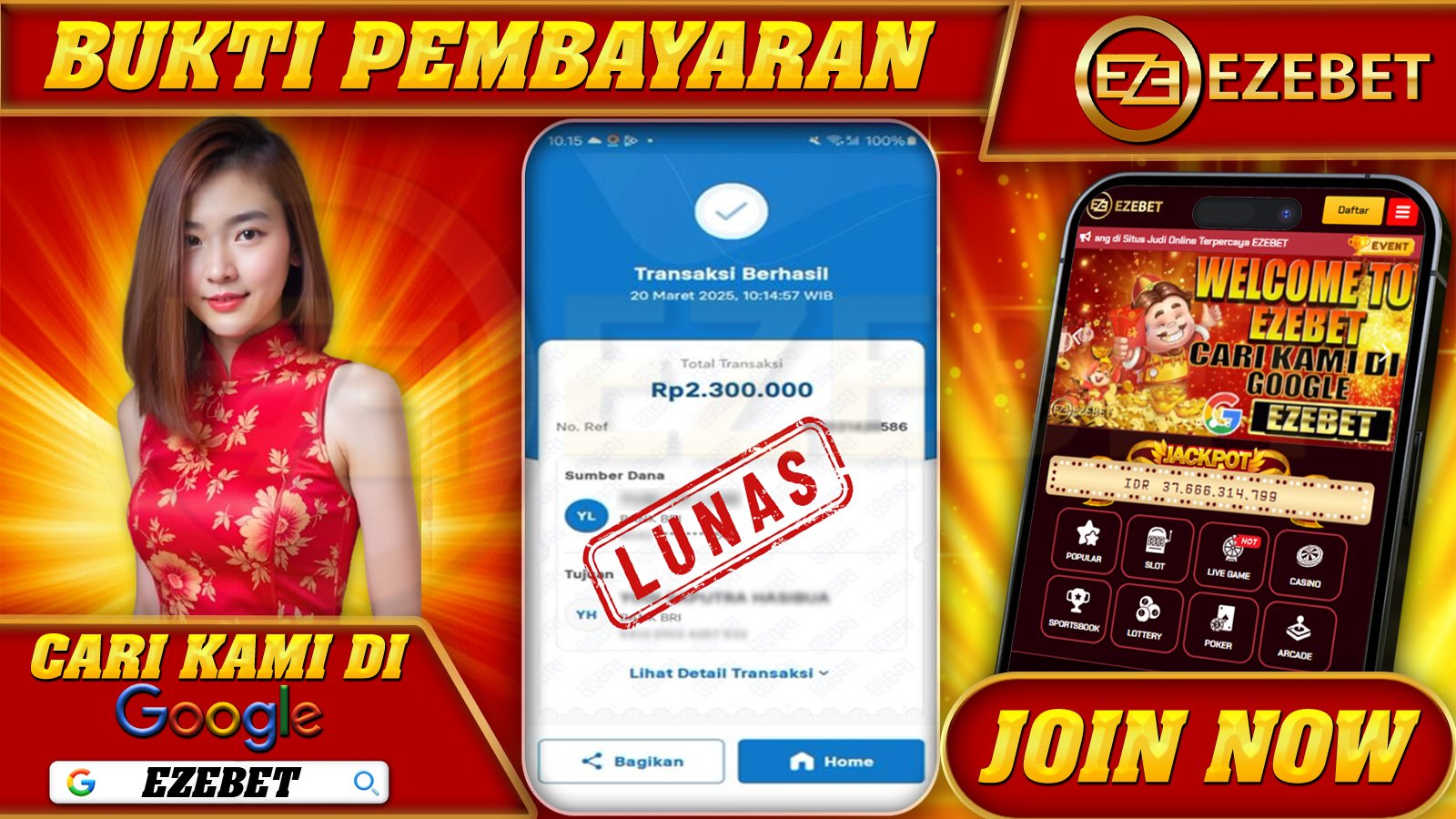 EZEBET KEMENANGAN MEMBER SETIA SLOT GAMES GATES OF OLYMPUS 1000 Rp. 2.300.000,- LUNAS