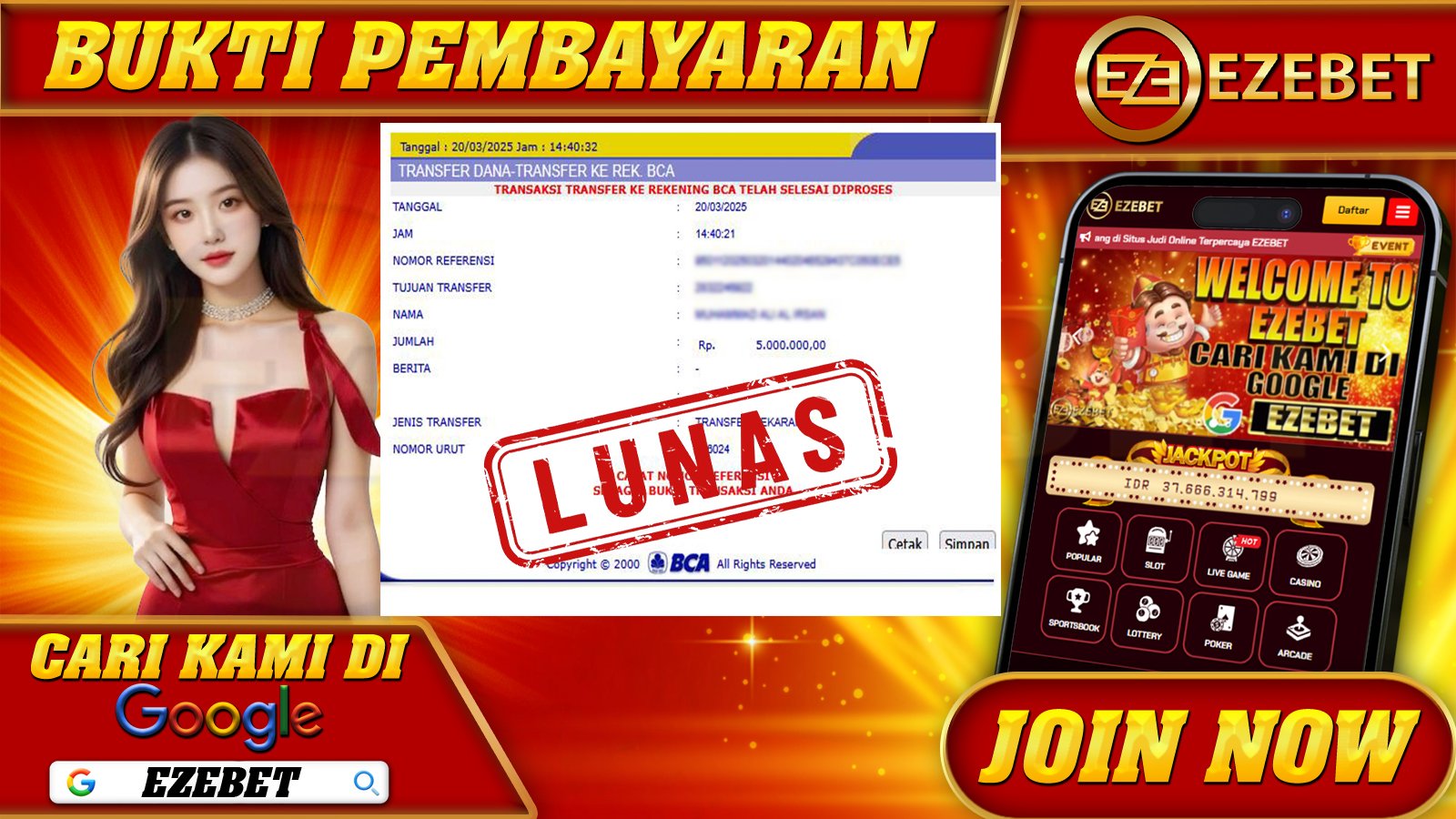 EZEBET KEMENANGAN MEMBER SLOT GAMES GATES OF OLYMPUS 1000 Rp. 5.000.000,- LUNAS