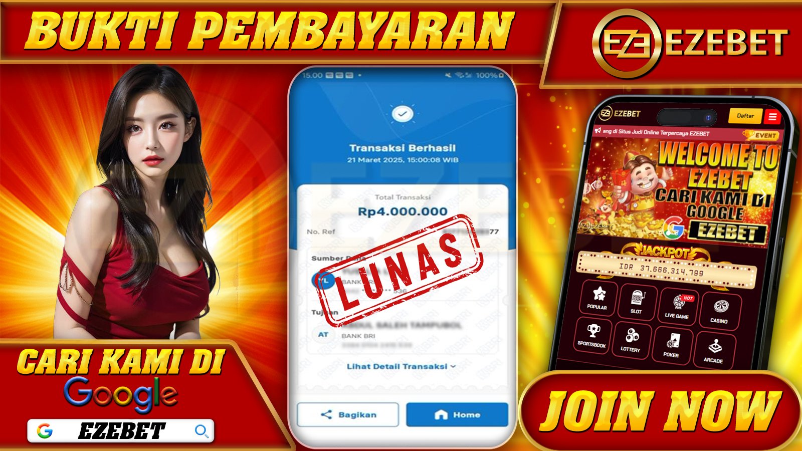 EZEBET KEMENANGAN MEMBER SLOT GAMES MAHJONG WAYS Rp. 4.000.000,- LUNAS