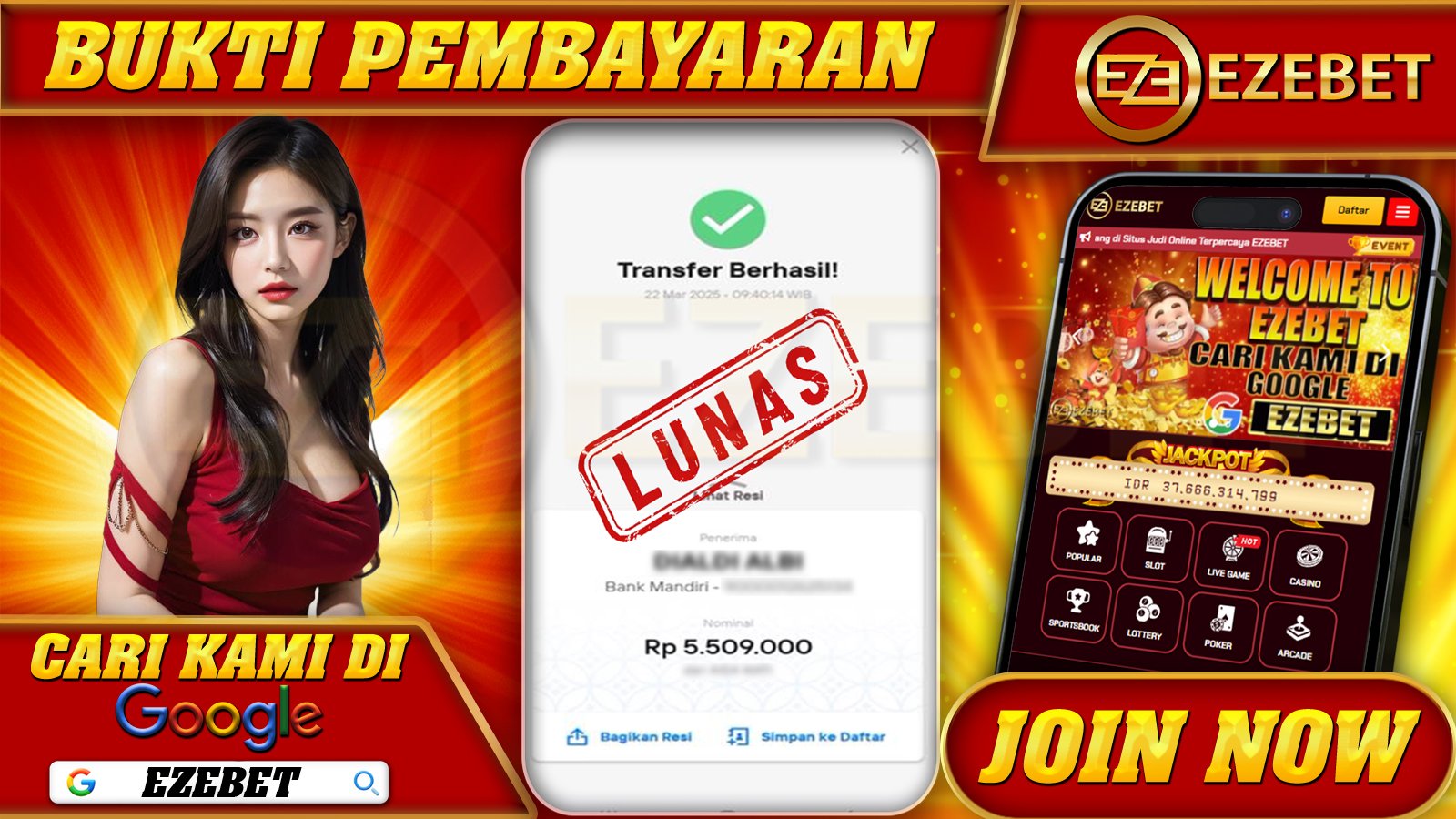 EZEBET KEMENANGAN MEMBER SLOT GAMES SWEET BONANZA 1000 Rp. 5.509.000,- LUNAS