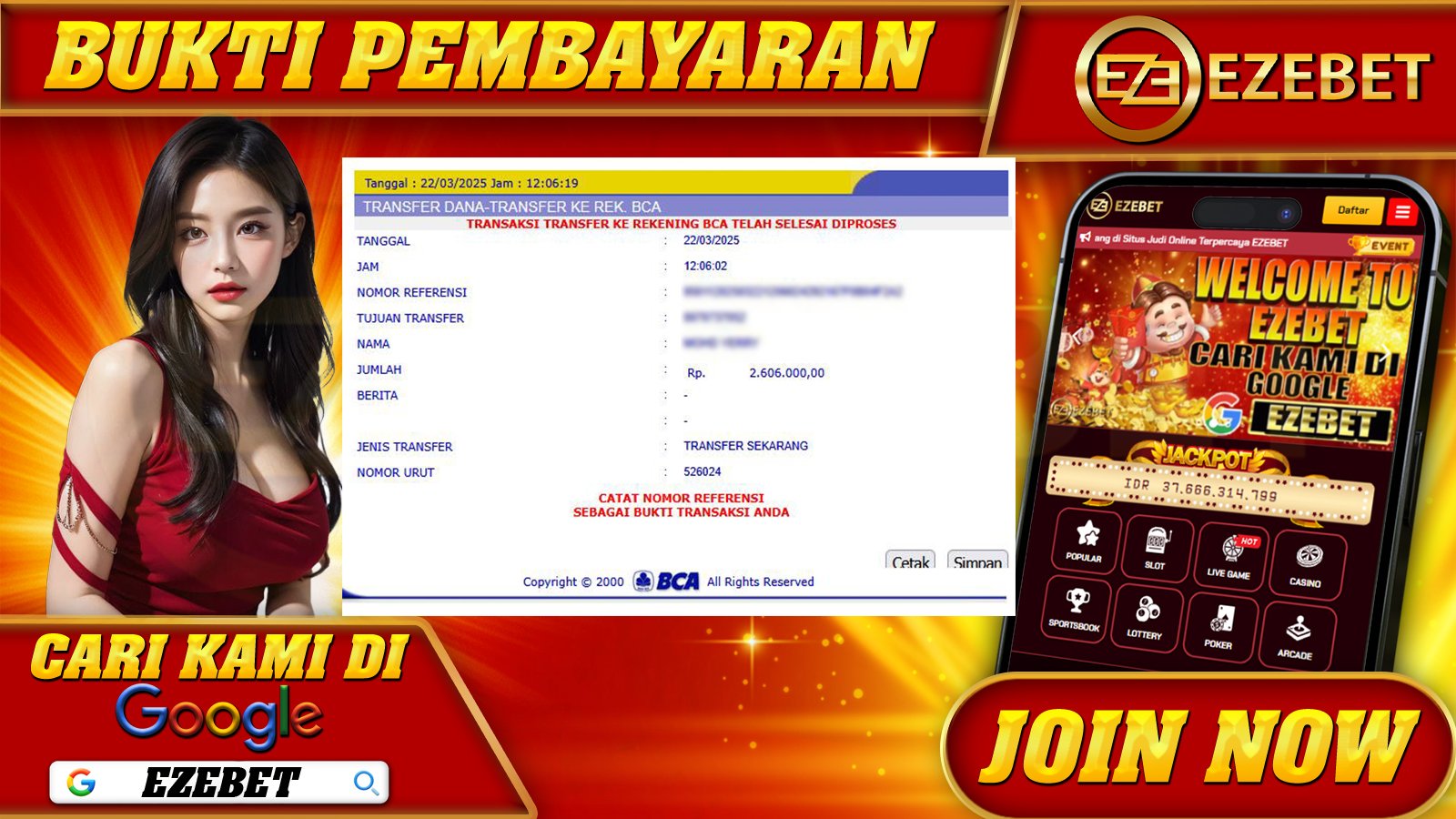 EZEBET KEMENANGAN MEMBER SLOT GAMES MAHJONG WAYS Rp. 2.606.000,- LUNAS