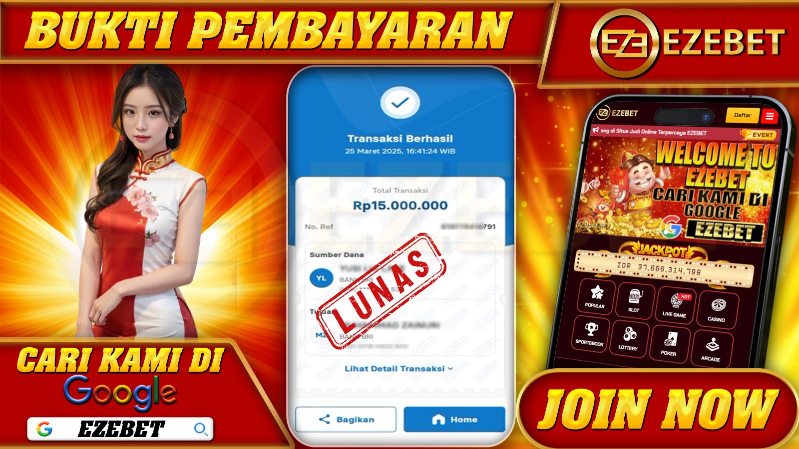 EZEBET KEMENANGAN MEMBER SLOT GAMES SWEET BONANZA 1000 Rp. 15.000.000,- LUNAS