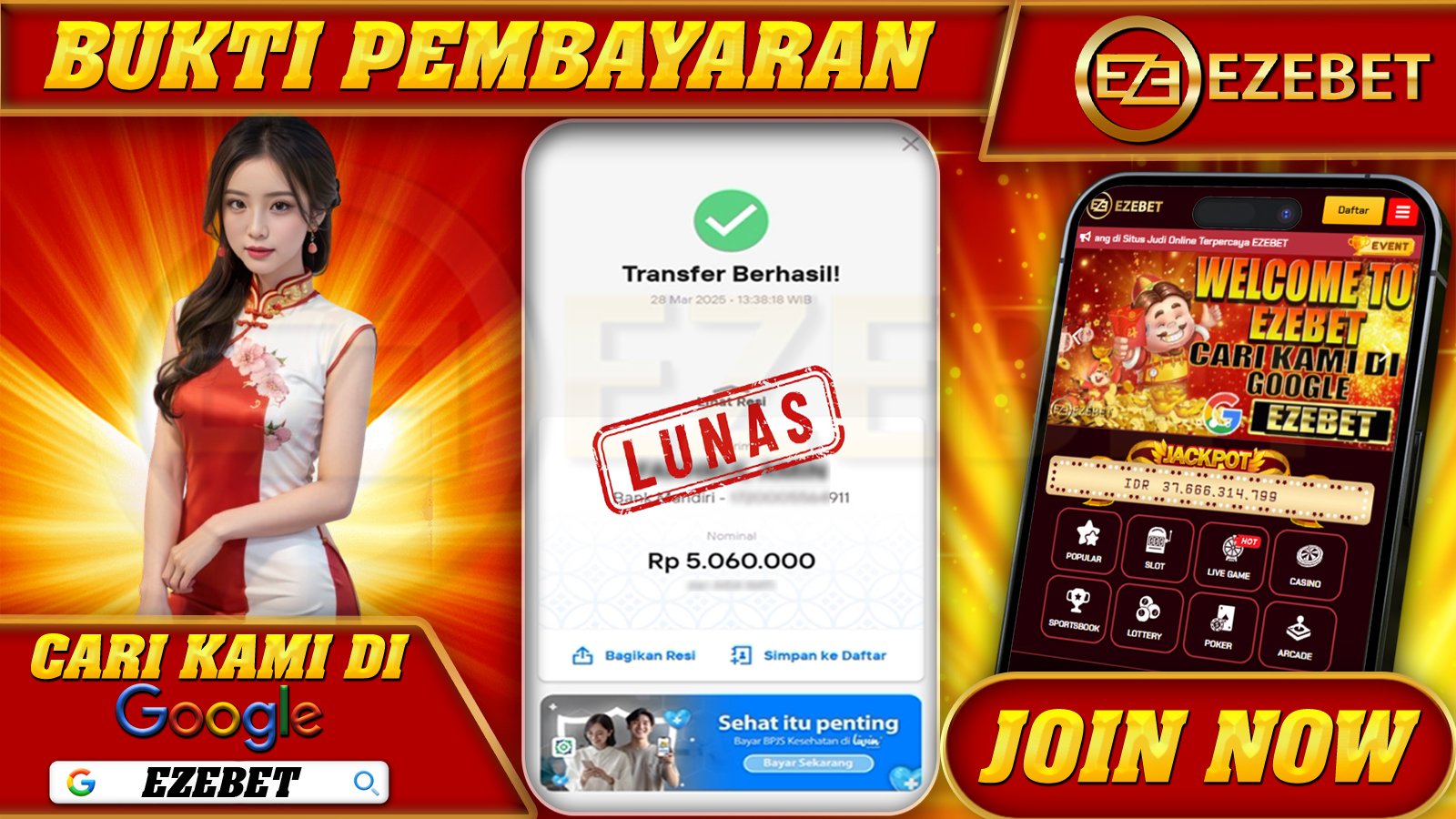 EZEBET KEMENANGAN MEMBER SLOT GAMES GATES OF OLYMPUS 1000 Rp. 5.060.000,- LUNAS