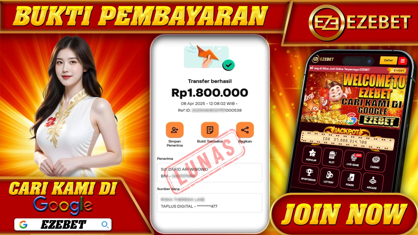 EZEBET KEMENANGAN MEMBER SLOT GAMES LUCKY NEKO 3 Rp. 1.800.000,- LUNAS