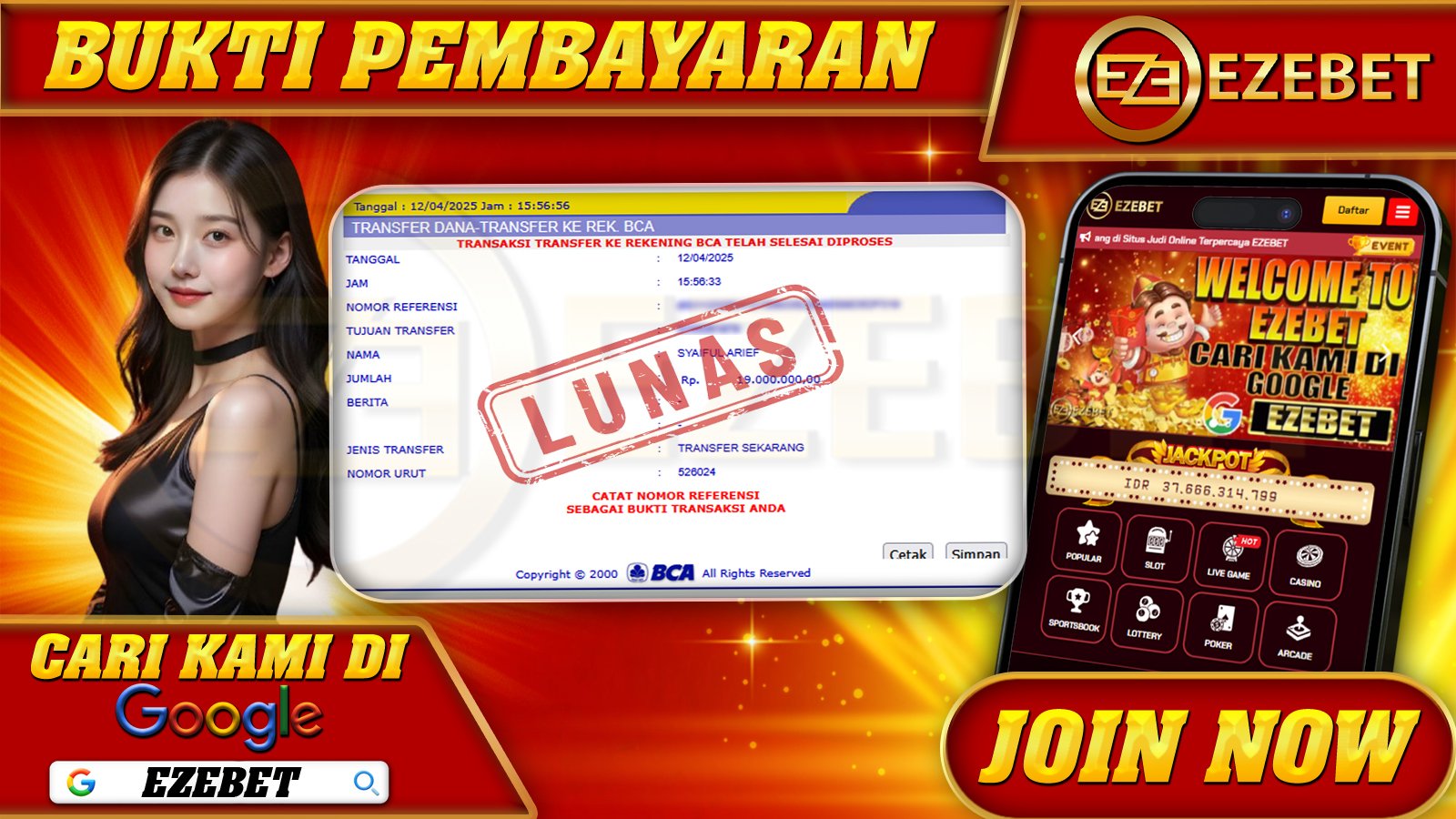 EZEBET KEMENANGAN MEMBER SLOT GAMES MAHJONG WAYS 2 Rp. 19.000.000,- LUNAS