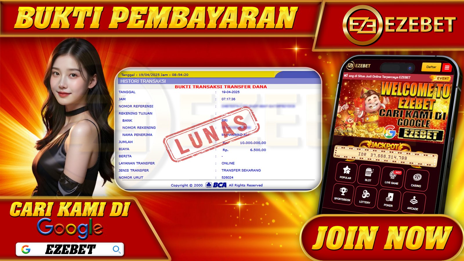 EZEBET KEMENANGAN MEMBER SLOT GAME MUSEUM MYSTERY Rp. 10.000.000,- LUNAS