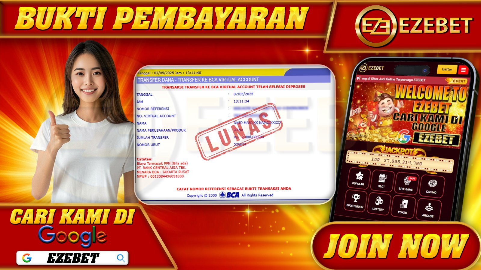 EZEBET KEMENANGAN MEMBER SLOT GAMES GATES OF OLYMPUS Rp. 2.000.000,- LUNAS