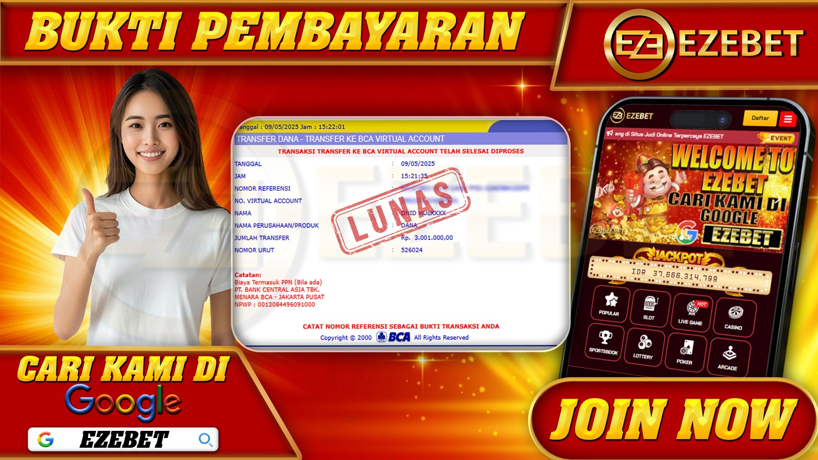 EZEBET KEMENANGAN MEMBER SLOT GAMES STARLIGHT PRINCESS 1000 Rp. 3.001.000,- LUNAS