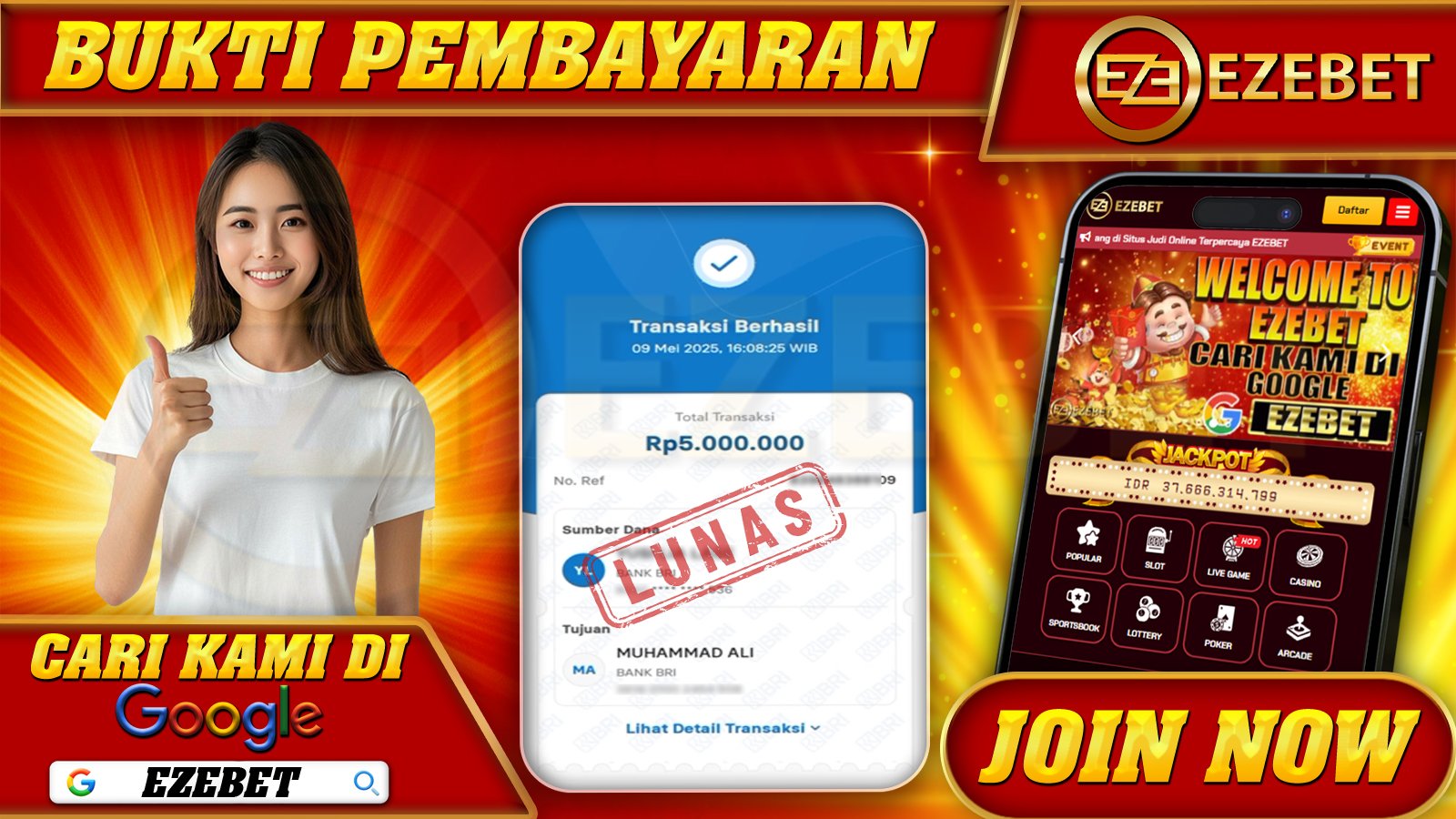 EZEBET KEMENANGAN MEMBER SLOT GAMES THREE KINGDOMS Rp. 5.000.000,- LUNAS