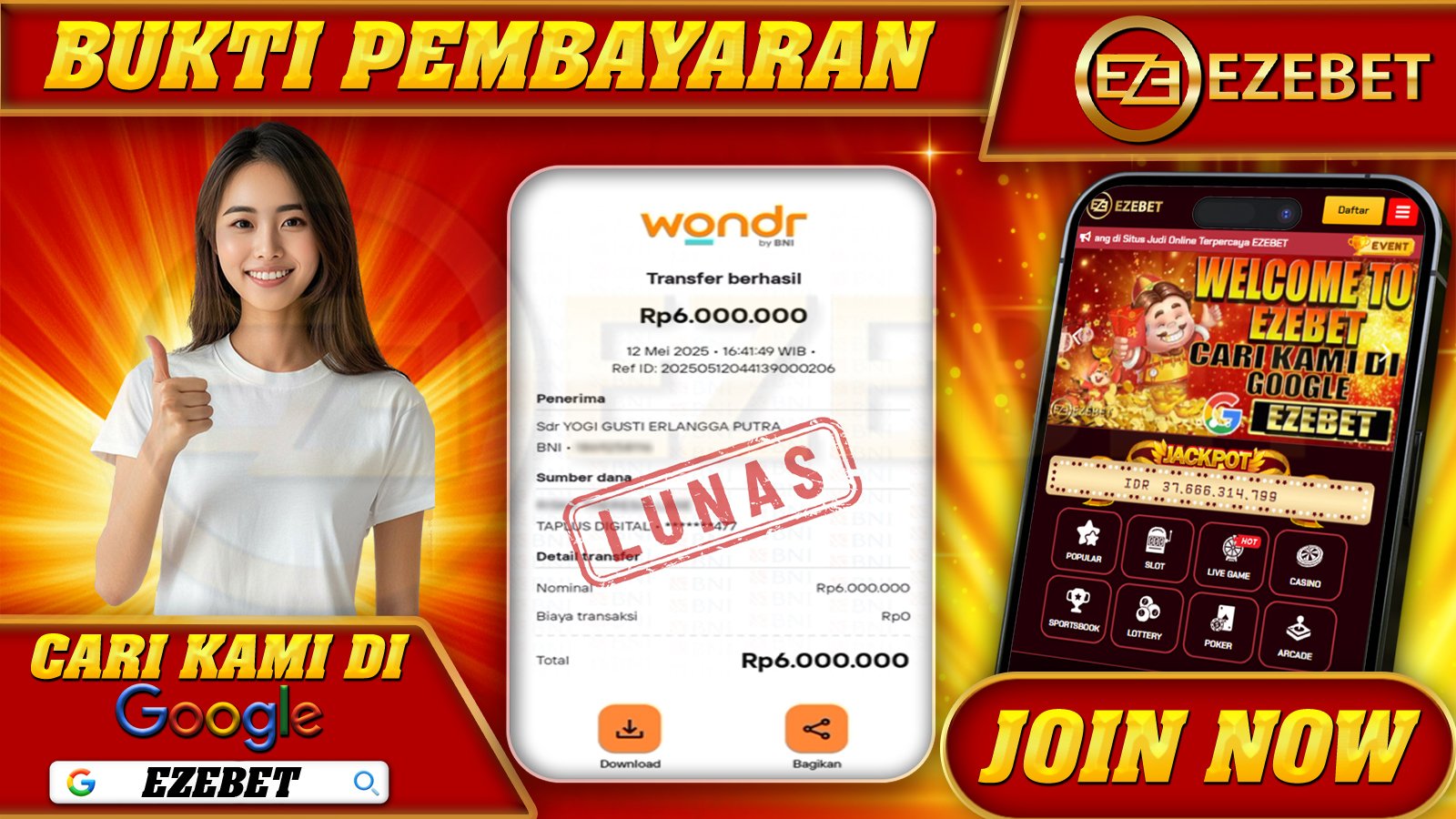 EZEBET KEMENANGAN MEMBER SLOT GAMES GATES OF OLYMPUS 1000 Rp. 6.000.000,- LUNAS