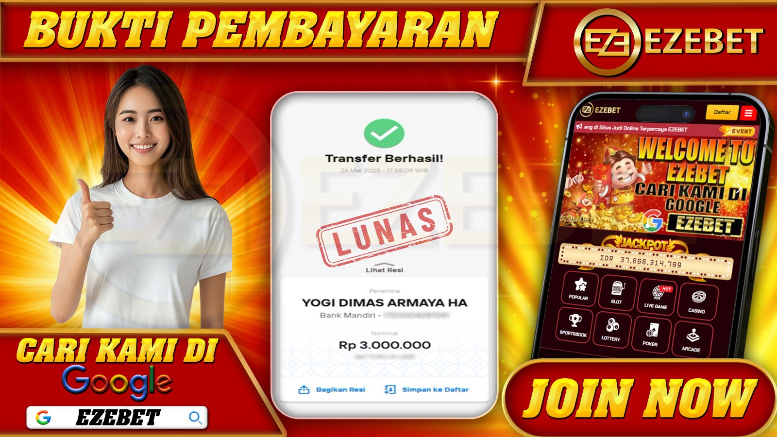 EZEBET KEMENANGAN MEMBER SLOT GAMES GATES OF OLYMPUS SUPER SCATTER Rp. 3.000.000,- LUNAS